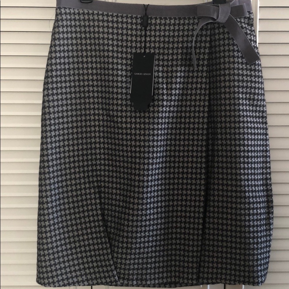 NWT Giorgio Armani wool blend skirt size 46